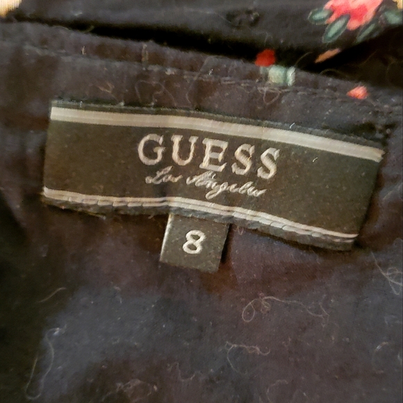 Floral & black backless halter bustier flare dress - Picture 12 of 14